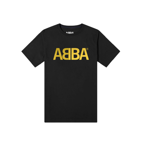 ABBA Gold Logo Black T-Shirt